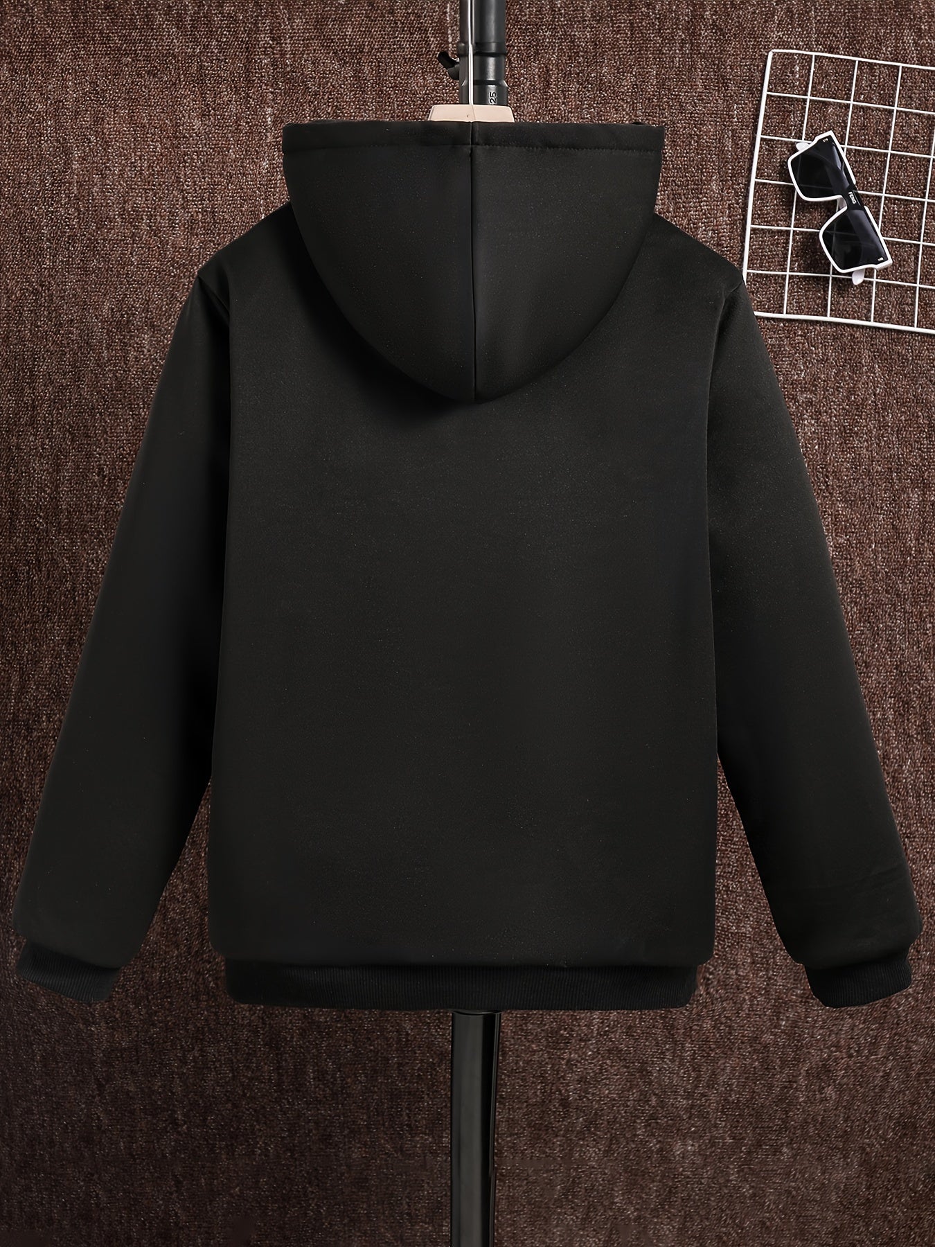 Cozy Boys' Fleece Jacket - Soft Fleece Lined, Zip Up, Hooded, Non Stretch, Label Patched, Casual Wear for Fall and Winter - Comfortable Boys Clothes for Chilly Days