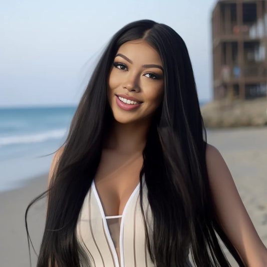 40 Inch 220%density Straight Lace Front Wig Bone Brazilian 360 13x4 13x6 Hd Lace Frontal Wig Straight Human Hair Wigs for Women Pre Plucked