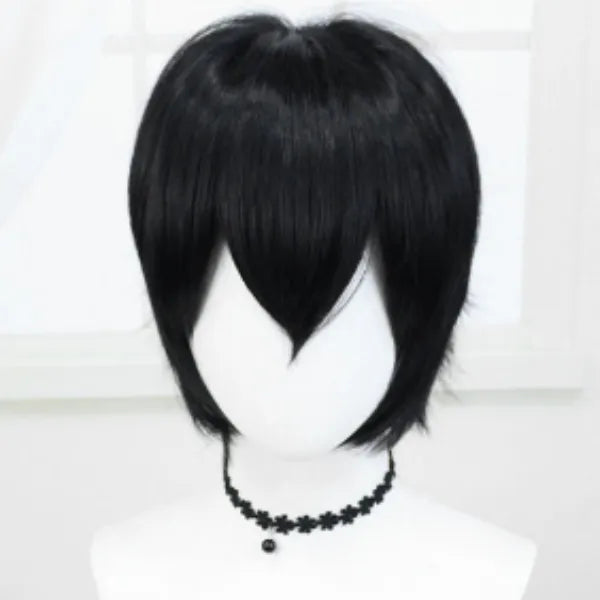 Short hair with fur on top, multiple colors available for headwear, female hairstyle