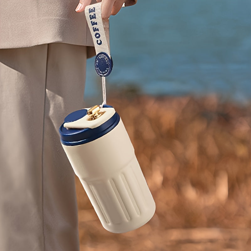 Versatile Stainless Steel Coffee Mug - Portable, Insulated For Hot & Cold Drinks, Perfect For Outdoor Camping, Parties & Everyday Use