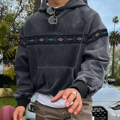 flowersverse Vintage Hoodie Vintage Spring Men Clothing Tops Casual Hooded Pullovers Sweatshirts Men's Printing Hoodies S M L 2XL 3XL