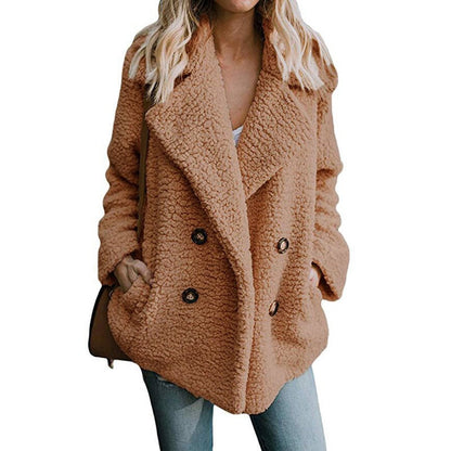flowersverse Teddy Coat Women Faux Fur Coats Long Sleeve Fluffy Fur Jackets Winter Warm Female Jacket Oversized Women Casual Winter Coat