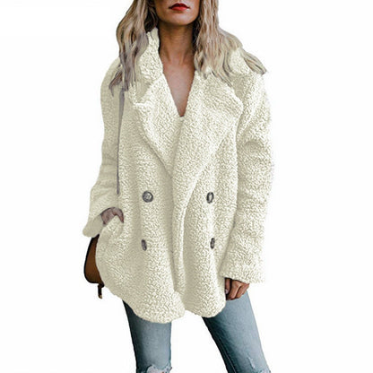 flowersverse Teddy Coat Women Faux Fur Coats Long Sleeve Fluffy Fur Jackets Winter Warm Female Jacket Oversized Women Casual Winter Coat