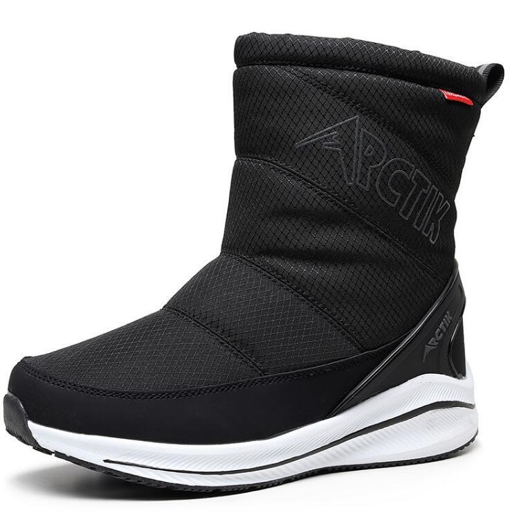 flowersverse Women Winter Boots Non-Slip Waterproof Snow Boots Women Thick Plush Zipper Warm Ankle Boots For Woman -40 Degrees