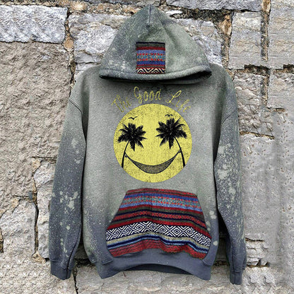 flowersverse New Casual Warm Pullover Tops Fashion Totem Printing Hooded Sweatshirt Autumn Winter Casual Long Sleeve Loose Hoodies Streetwear