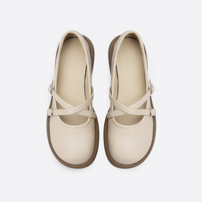 flowersverse - Women Vintage Round Toe Mary Jane