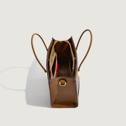 2025 hot-selling handbag women's popular fashion retro printed shoulder bag high-end sense large-capacity commuter bag wholesale