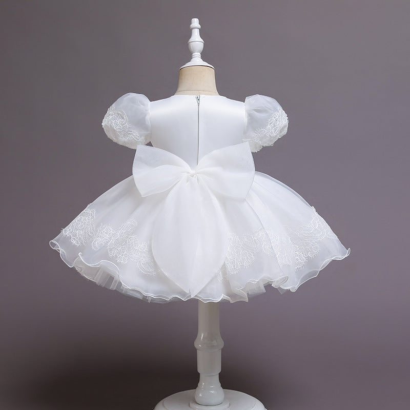 flowersverse Hot Selling Girls Baby Dress for One Year Old Birthday Wedding Flower Girl Children Princess Dress Costume for Piano Performance Dress