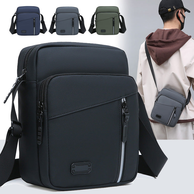 FLOWERSVERSE New Style Men's Bag Shoulder Messenger Bag Storage Bag Trendy Unique Casual Simple All-Match Shoulder Bag