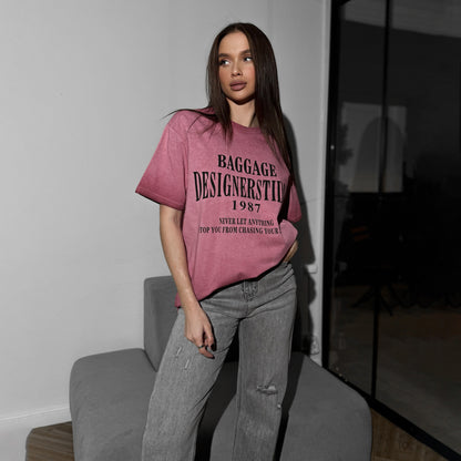 New new alphanumeric short-sleeved printed women's T-shirt spring and summer fashion  Spice Girls ins style