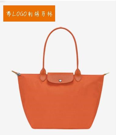 FLOWERSVERSE  70 Th Anniversary Longchamps Bag Nylon Dumpling Bag Large Capacity Women Bags Canvas Tote Shoulder Handbag Longchamps Bag