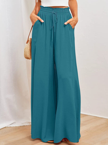 FLOWERSVERSE  European and American Spring and Summer   Casual Wide-Leg Popular Loose Casual Fashion Trousers for Women