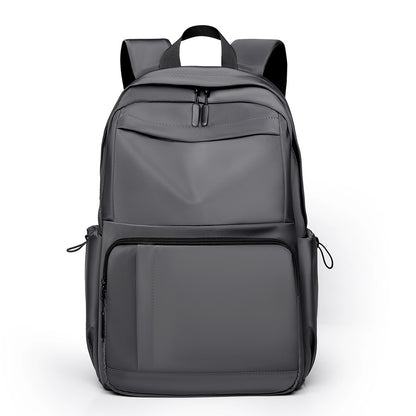 2025 Men's Backpack Business Casual Premium College Student Backpack Simple Large Capacity Backpack Cover Tie Rod