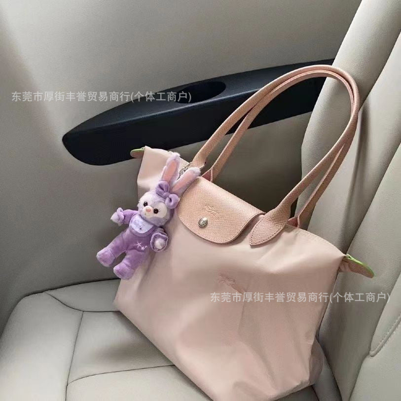 FLOWERSVERSE  70 Th Anniversary Longchamps Bag Nylon Dumpling Bag Large Capacity Women Bags Canvas Tote Shoulder Handbag Longchamps Bag