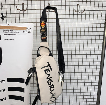 FLOWERSVERSE Men's Bag Fashion Messenger Bag Schoolboy Backpack Niche Sports Leisure Bag Women's Shoulder Bag Personality Japanese Style Chest Bag