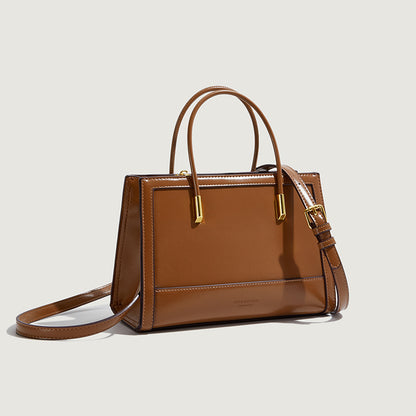 2025 Handbag bag autumn and winter high-end niche women's bag popular fashion light luxury tote bag casual contrasting color tote bag women