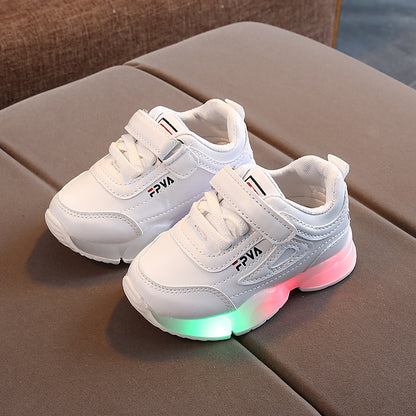 flowersverse Spring and Autumn New Lights Children Sneaker Shoes Led Boy's Shoes Casual Shoes Girls Sneaker Light Shoes