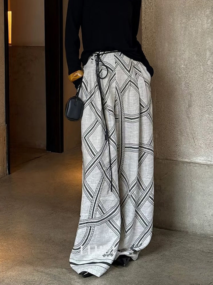 Siyuan old money wind summer vacation leisure relaxation comfortable Tencel linen vest vest women's wide-leg pants set