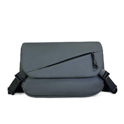 FLOWERSVERSE Men's Chest Bag  New Waterproof Oxford Cloth Chest Shoulder Crossbody Small Backpack Business Commute Shoulder Bag