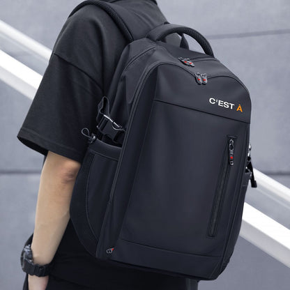 Backpack Men Travel Bag Computer Business Trip High School Junior High School Students College Students Bag Oversized Boys Large Capacity