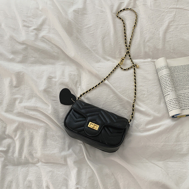 FLOWERSVERSE 2025 New Xiaoxiangfeng Women's Bag Wholesale, Small Fresh Rhombus Chain Bag Adjustable Shoulder Crossbody Bag