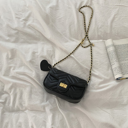 FLOWERSVERSE 2025 New Xiaoxiangfeng Women's Bag Wholesale, Small Fresh Rhombus Chain Bag Adjustable Shoulder Crossbody Bag