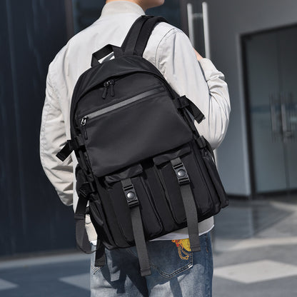 FLOWERSVERSE Backpack Men's  New Fashion Trendy Casual College Students Bag Men's Large Capacity Travel Computer Backpack