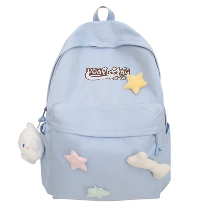 2025 Niche versatile ins style schoolbag for girls, high school students, large-capacity backpack, high-value Korean version of student backpack for women