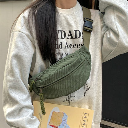 FLOWERSVERSE Chest Bag Men's Ins Trendy Small Bag Japanese Crossbody Bag Sport Bag Men's Belt Bag Women's Shoulder Bag