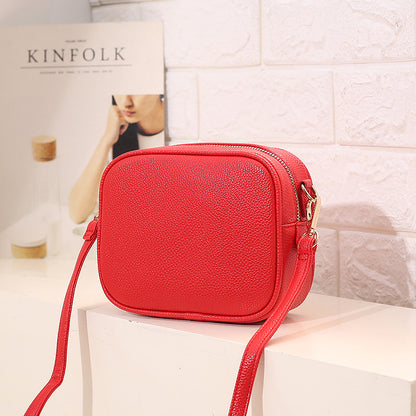 FLOWERSVERSE  Bag New Women's Shoulder Bag 202 300-Match Fashion Messenger Bag Cross-Border Foreign Trade Women's Bag Pu Women's Small Square Bag