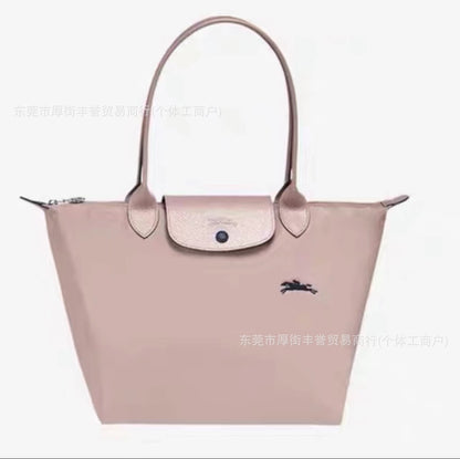 FLOWERSVERSE  70 Th Anniversary Longchamps Bag Nylon Dumpling Bag Large Capacity Women Bags Canvas Tote Shoulder Handbag Longchamps Bag