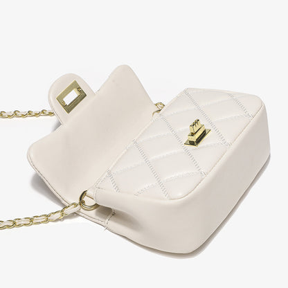 FLOWERSVERSE 2025 This year, Xiaoxiangfeng crossbody small square bag woman  new small golden ball can be conditioned diamond chain bag woman