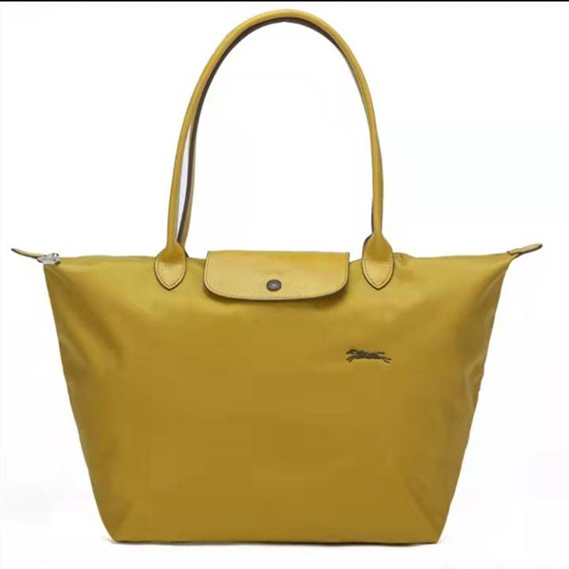 FLOWERSVERSE  70 Th Anniversary Longchamps Bag Nylon Dumpling Bag Large Capacity Women Bags Canvas Tote Shoulder Handbag Longchamps Bag