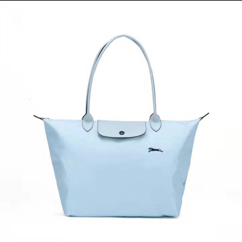 FLOWERSVERSE  70 Th Anniversary Longchamps Bag Nylon Dumpling Bag Large Capacity Women Bags Canvas Tote Shoulder Handbag Longchamps Bag