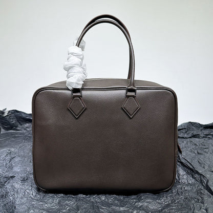 FLOWERSVERSE  High-End Quality  New First Layer Cowhide FINSBURY Leather Feather Bag Versatile Retro Handbag Women's Small Square Bag