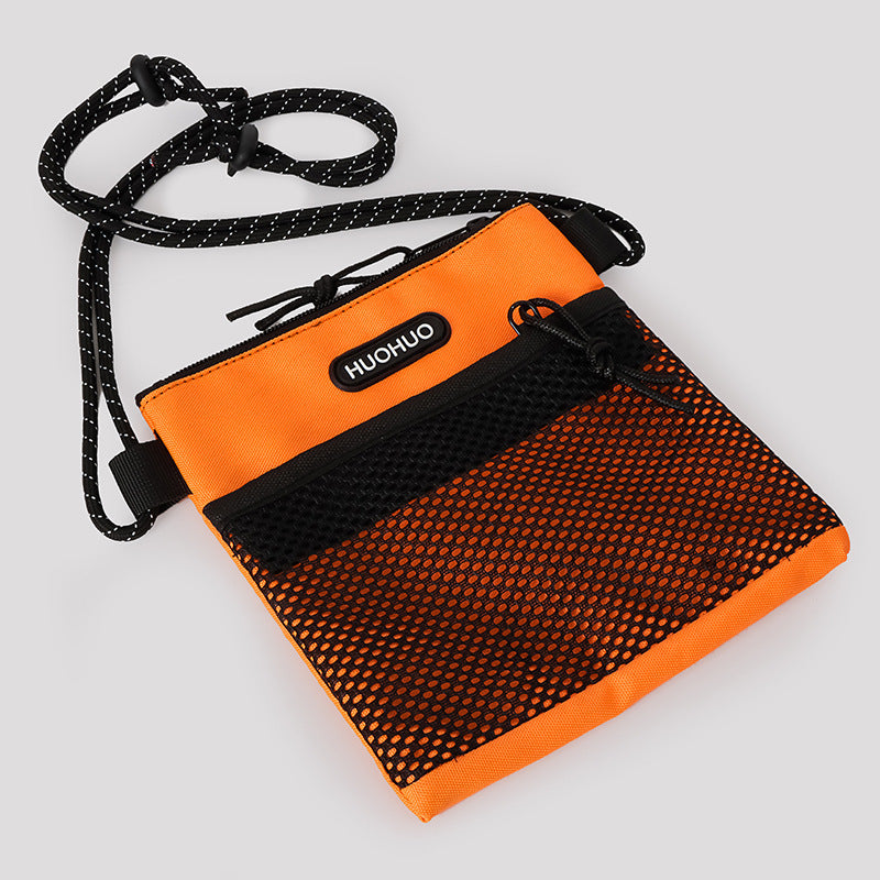 FLOWERSVERSE New Trendy Men's Sports Riding Backpack Women's Bag Japanese Crossbody Small Shoulder Bag Women's Fashion Student Mobile Phone Bag