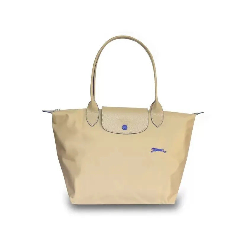 FLOWERSVERSE  70 Th Anniversary Longchamps Bag Nylon Dumpling Bag Large Capacity Women Bags Canvas Tote Shoulder Handbag Longchamps Bag