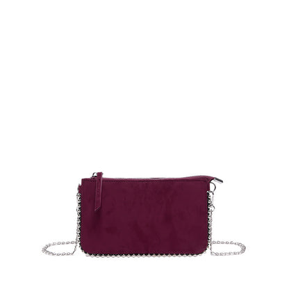 FLOWERSVERSE 2025 Cross-border new chain envelope bag, high-end niche design bead chain matte leopard print bag, messenger women's bag.