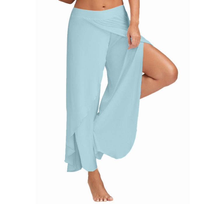 FLOWERSVERSE  European and American Foreign Trade Cross-Border Women's Clothing Pants Women's High Waist Wide Leg Pants Casual Pants Loose Trousers Women