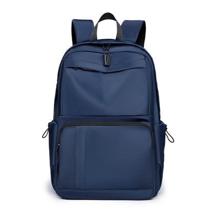 2025 Men's Backpack Business Casual Premium College Student Backpack Simple Large Capacity Backpack Cover Tie Rod