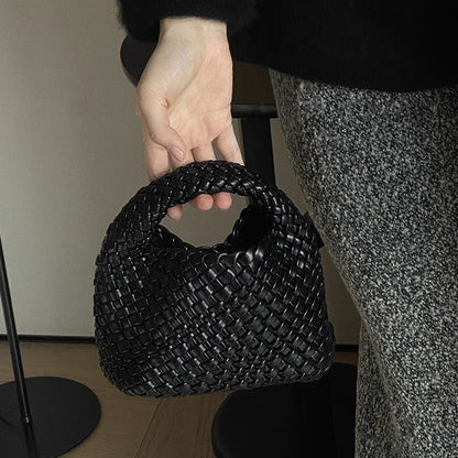 FLOWERSVERSE  Handmade Woven Small Tote Bag Handbags Female  New High-Grade Mini Chain Shoulder Crossbody Bag