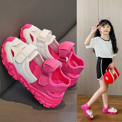 flowersverse Mesh Breathable Children's Shoes  Summer New Soft Bottom Boys Running Shoes Casual Sneaker Girls' Shoes Fashion