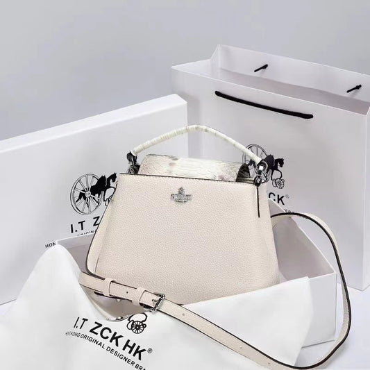 FLOWERSVERSE  Cross-Border Bag for Women  New Crocodile Pattern Portable Bucket Bag All-Match Shoulder Messenger Bag