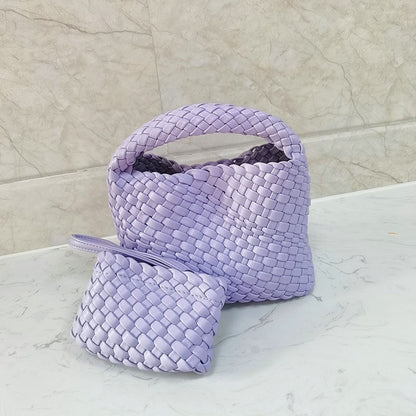 FLOWERSVERSE  Handmade Woven Small Tote Bag Handbags Female  New High-Grade Mini Chain Shoulder Crossbody Bag