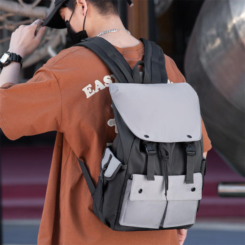 2025 Casual men's backpack, high-end fashion travel, women's backpack, commuter backpack, schoolbag, lightweight and burden-reducing computer bag
