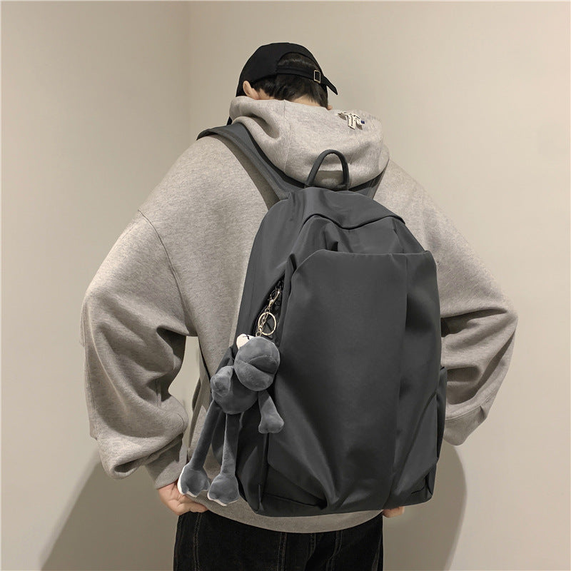 FLOWERSVERSE Schoolbag Male College Student Ins Trendy Cool Casual Simple Large Capacity Backpack Junior High School Student Travel Backpack