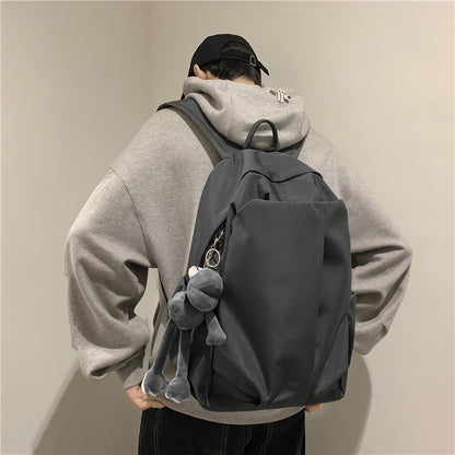 FLOWERSVERSE Schoolbag Male College Student Ins Trendy Cool Casual Simple Large Capacity Backpack Junior High School Student Travel Backpack