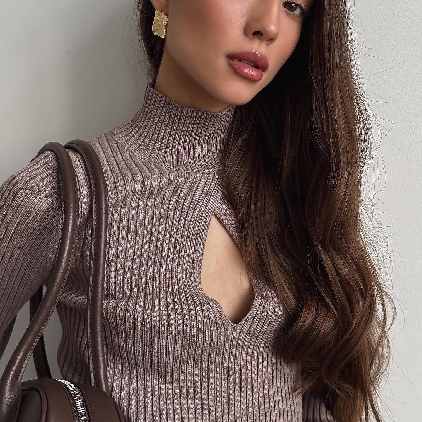 New spring new product turtleneck hollow turtleneck sweater temperament pullover n sweater women's new knitted sweater