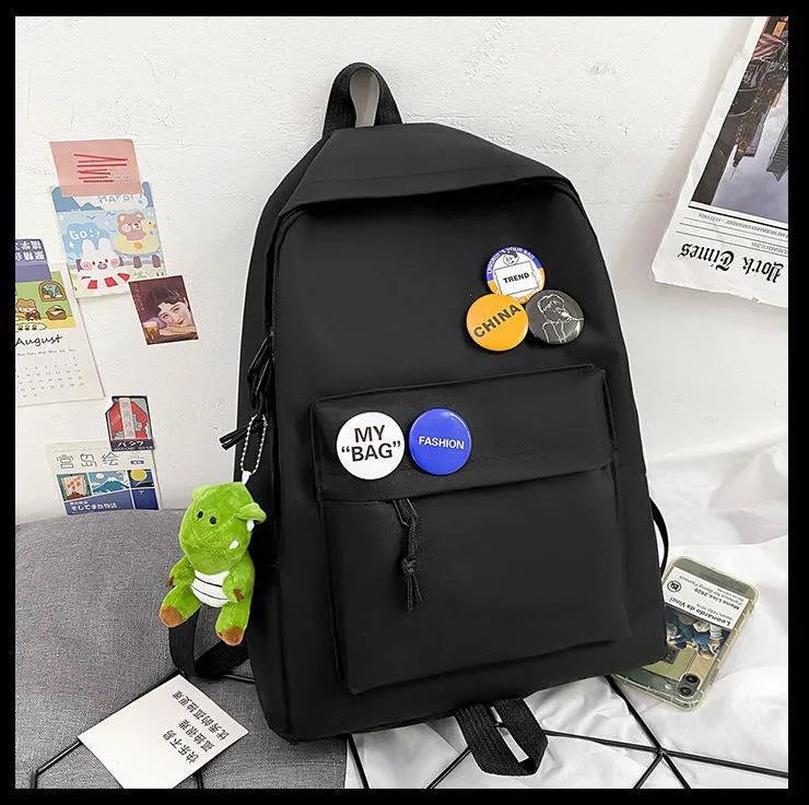 FLOWERSVERSE Zeyue Backpack Men's Simplicity Large Capacity Travel Backpack Leisure Junior High School Student High School and College Student Schoolbag