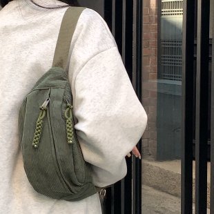 FLOWERSVERSE Chest Bag Men's Ins Trendy Small Bag Japanese Crossbody Bag Sport Bag Men's Belt Bag Women's Shoulder Bag